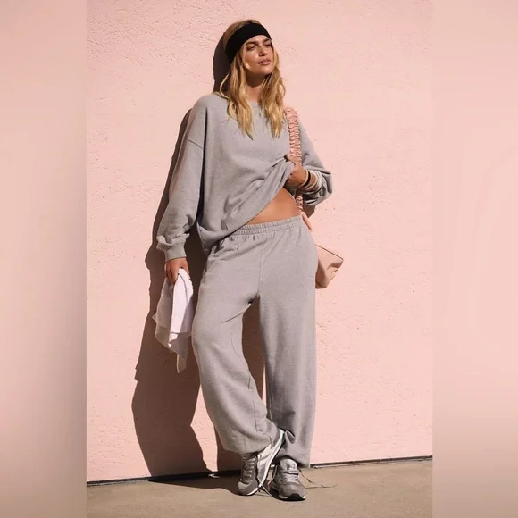 Free people fp movement Gray Sweatpants joggers slouchy relaxed essentials small - Picture 12 of 12